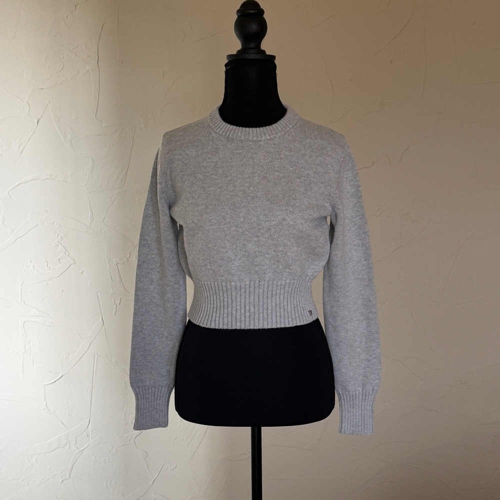 Sunday Best Light Gray Crew Neck Sweater